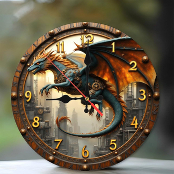 Fali óra, kör alakú, halk működésű, elemmel működő, egyoldalú számlappal, 24 órás kijelzés, dekoratív óra dolgozószobának, irodának, konyhának, fürdőszobának