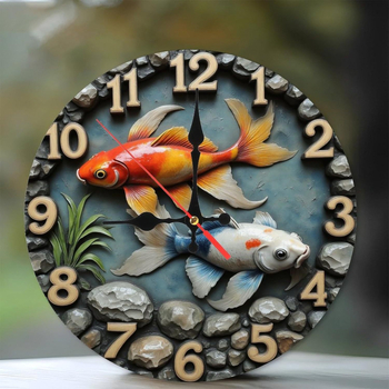 Fali óra, kör alakú, halk működésű, elemmel működő, egyoldalú számlappal, 24 órás kijelzés, dekoratív óra dolgozószobának, irodának, konyhának, fürdőszobának