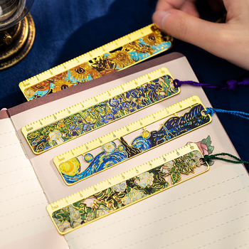 Metallist raamatumärk väljalõigatud kujundusega ja integreeritud mõõtmisvahendiga, Keelatud Linna stiil