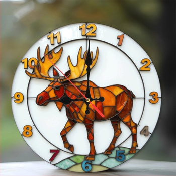 2D ümmargune seinakell vaikse liikumisega, patareitoitega, 24-tunnine indikaator, ühepoolne, sobib elutoas ja magamistoas