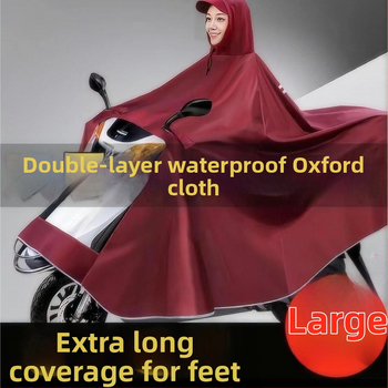 Ponča za kišu za električni automobil/motocikl (Oxford tkanina; PVC vodootporni sloj; debeli materijal; za 1–2 odraslih)