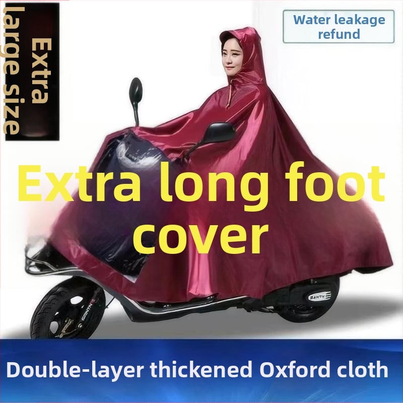 Ponča za kišu za električni automobil/motocikl (Oxford tkanina; PVC vodootporni sloj; debeli materijal; za 1–2 odraslih)