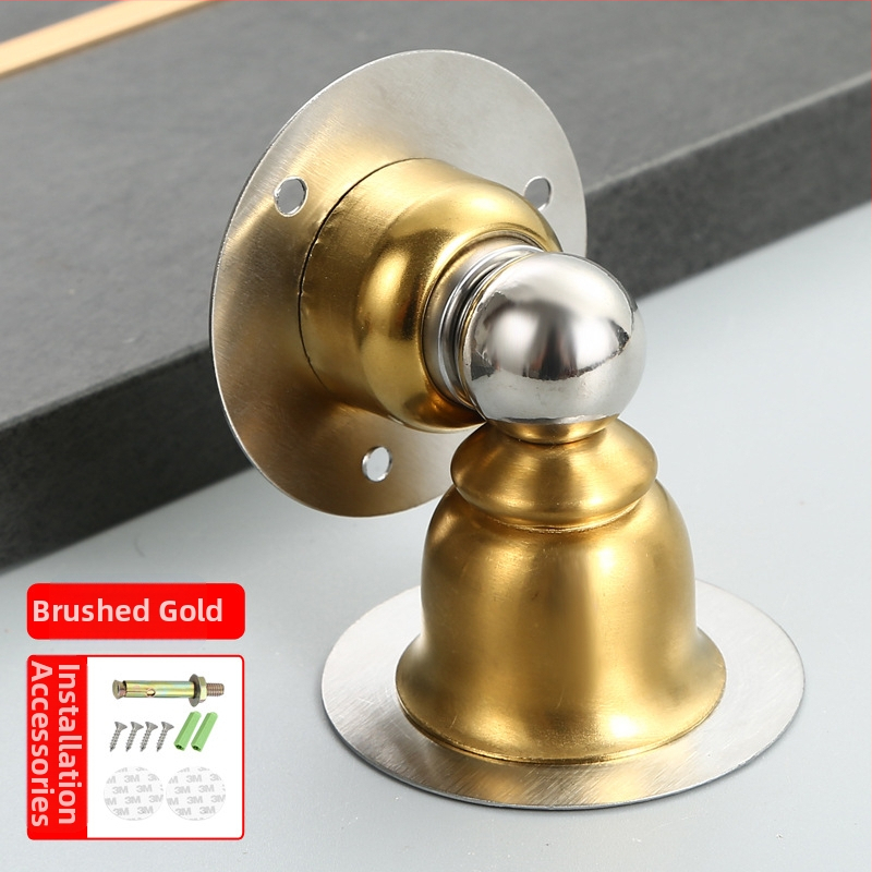 Dverový doraz, magnetický, nerezová oceľ, nástenný montáž, model 004, značka Benhong