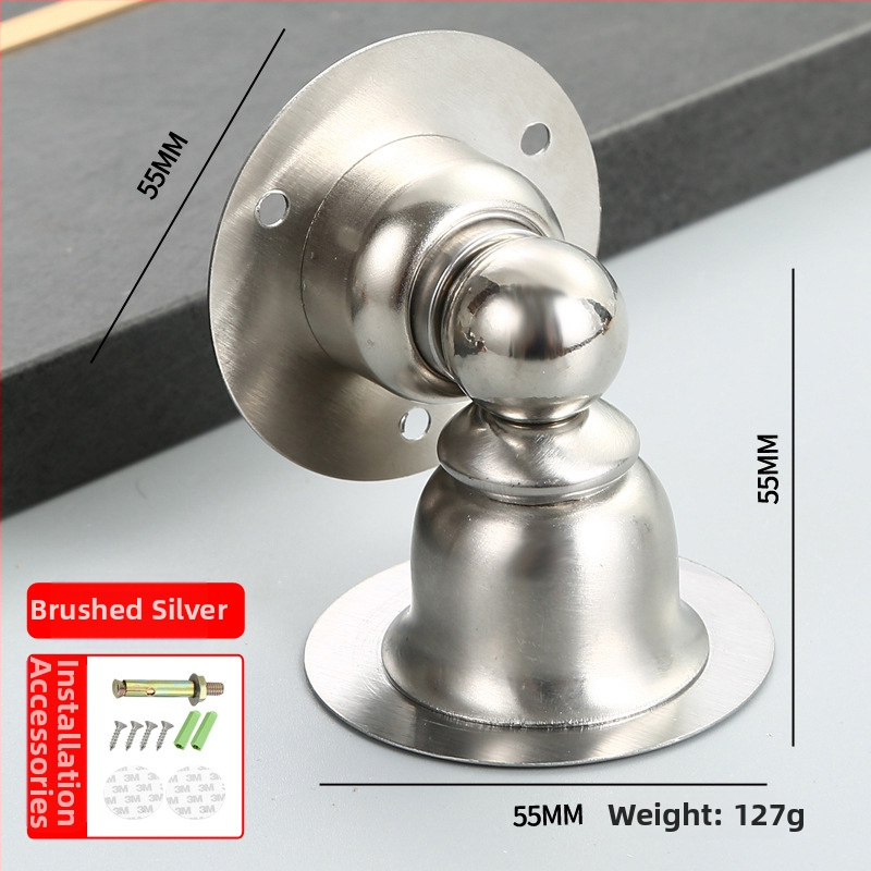 Dverový doraz, magnetický, nerezová oceľ, nástenný montáž, model 004, značka Benhong