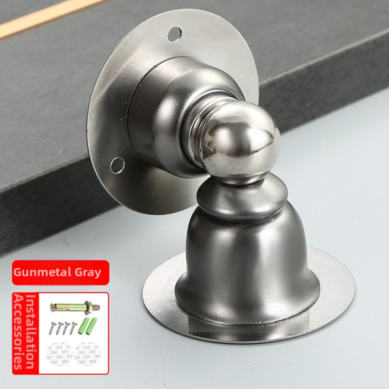 Dverový doraz, magnetický, nerezová oceľ, nástenný montáž, model 004, značka Benhong