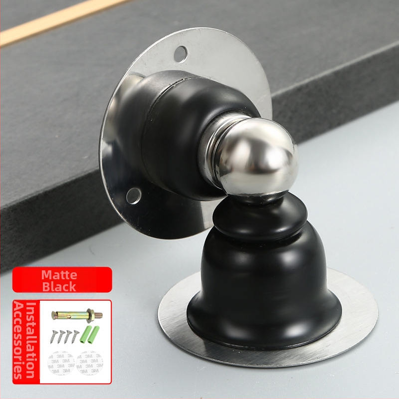 Dverový doraz, magnetický, nerezová oceľ, nástenný montáž, model 004, značka Benhong