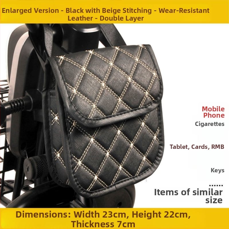 Τσάντα ποδηλάτου με μπροστινό χώρο αποθήκευσης για κινητό, πολυλειτουργική διακοσμητική κρεμαστή τσάντα – Powerful Factory