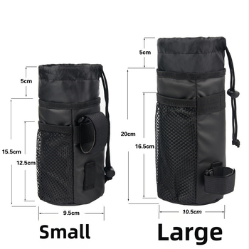 Θήκη μπουκαλιού για τιμόνι ποδηλάτου με μόνωση, Νάιλον, χωρητικότητα 2L, μοντέλο S20