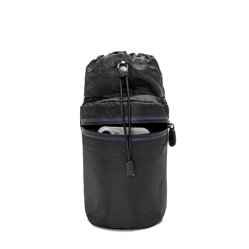 Θήκη μπουκαλιού για τιμόνι ποδηλάτου με μόνωση, Νάιλον, χωρητικότητα 2L, μοντέλο S20