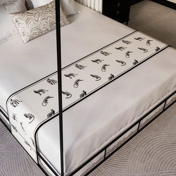 Domeya - Κάλυμμα κρεβατιού σε στυλ ξενοδοχείου από πολυεστέρα με φλοράλ μοτίβο, προσαρμοστικό