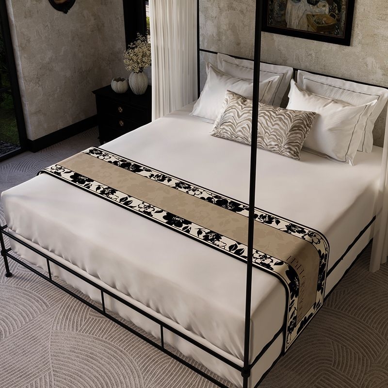 Domeya - Κάλυμμα κρεβατιού σε στυλ ξενοδοχείου από πολυεστέρα με φλοράλ μοτίβο, προσαρμοστικό