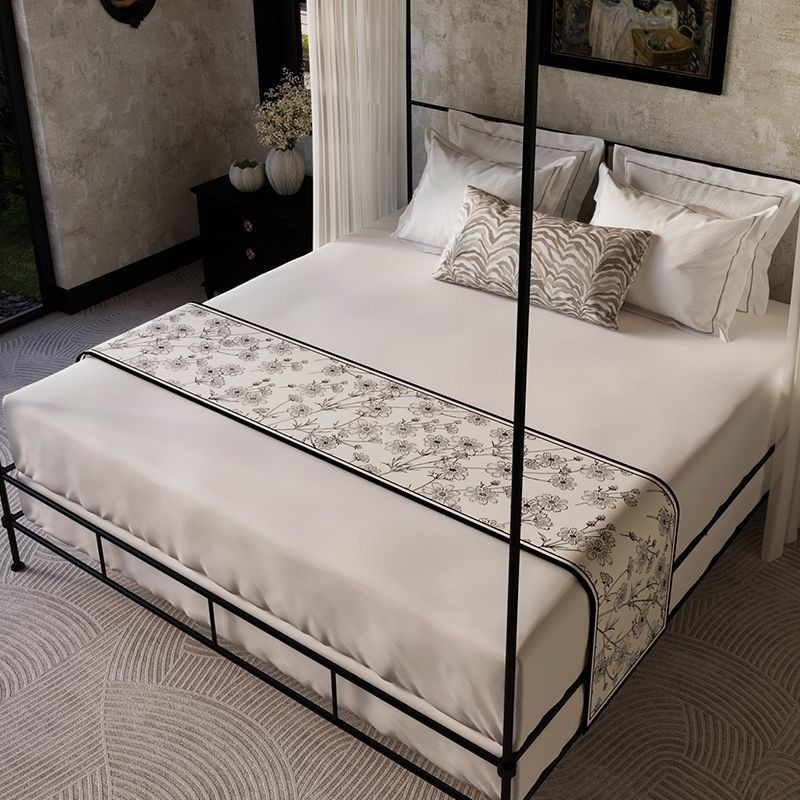 Domeya - Κάλυμμα κρεβατιού σε στυλ ξενοδοχείου από πολυεστέρα με φλοράλ μοτίβο, προσαρμοστικό