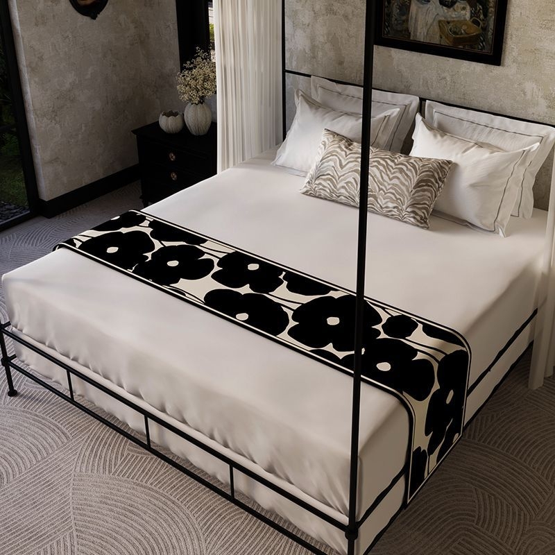 Domeya - Κάλυμμα κρεβατιού σε στυλ ξενοδοχείου από πολυεστέρα με φλοράλ μοτίβο, προσαρμοστικό