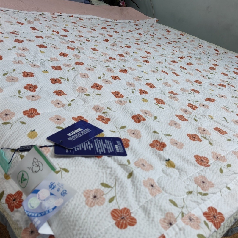 Κουβέρτα quilted για διπλό κρεβάτι, πολυεστέρας, ποιμενικό στυλ, μοτίβο πλέγμα