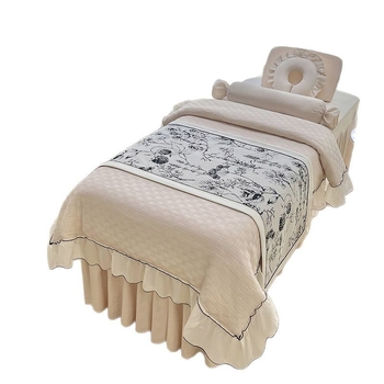 Ilukliiniku voodipesu komplekt – luksuslik stiil, brokaatne pehme puuvill, pitsid, trükk ja twill-kude, reaktiivne värvimine