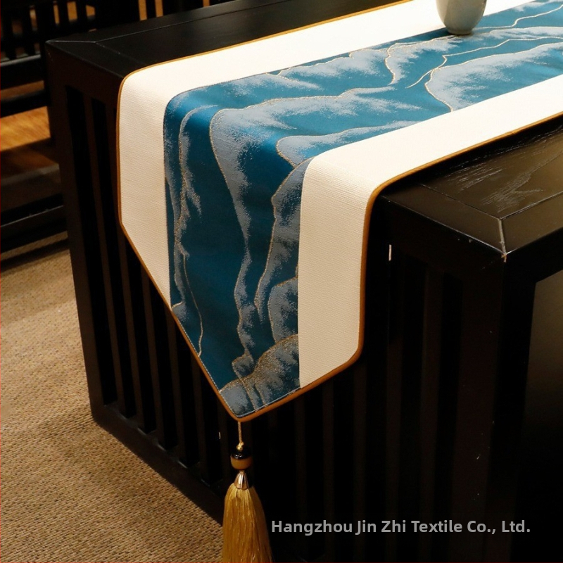 Laudlipu – linane, uus hiina stiil, geomeetriline muster, sobib elutuppa ja magamistuppa