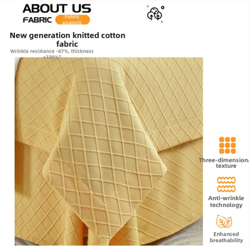 Voodi katte komplekt neljaosa line, geomeetriline muster, bambuskiud, reaktiivne trükkimine ja värvimine