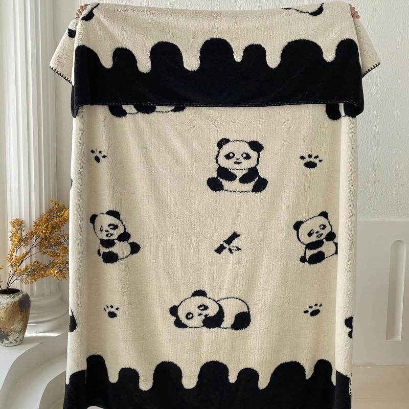 Одеяло от коралов флийс, геометричен модел, за зимно ползване, тегло 1000 г, свиване 2–5%