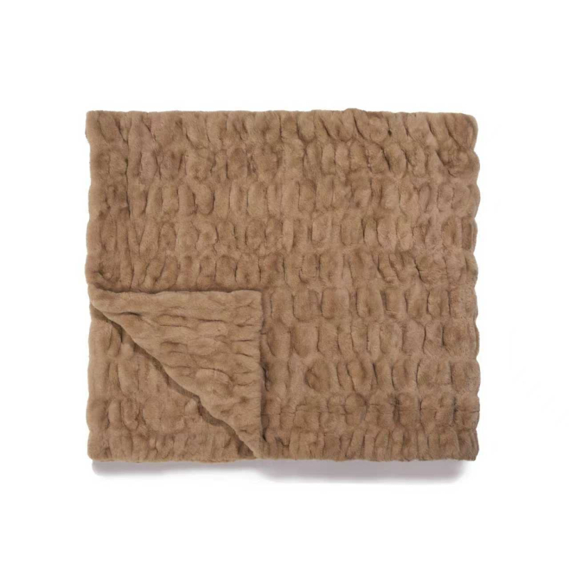 Одеяло Iris Pie - зимно плюшено одеяло с имитация на зайче, 95% полиестер / 5% спандекс, 800 г/м²+, персонализируемо, луксозен стил