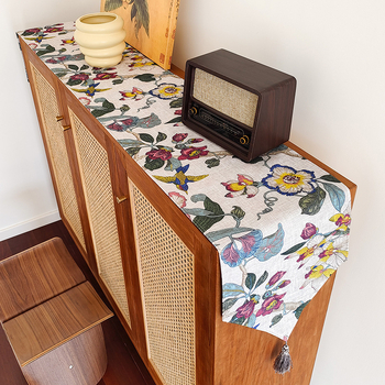 Runner τραπεζιού – Πολυεστέρας – Νέος κινεζικός στυλ – Μοτίβο: φυτικά λουλούδια και χαριτωμένα ζωάκια – Αντιολισθητικό, Θερμοανθεκτικό