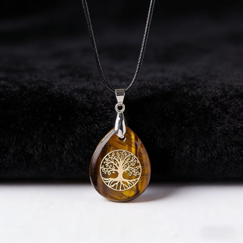 Colier Aventurin, Arborele Vieții, Șlefuit, Design Original, Toamna 2025