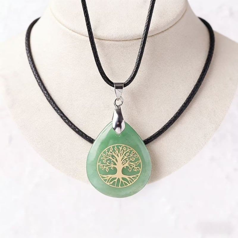 Colier Aventurin, Arborele Vieții, Șlefuit, Design Original, Toamna 2025