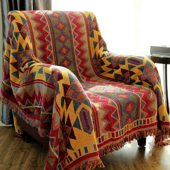 Κάλυμμα καναπέ, μινιμαλιστικό στυλ τύπου μαξιλαριού, βαμβακερό, κατάλληλο για όλους τους καναπέδες, μοτίβα ρίγες/πλέγμα/λουλούδια