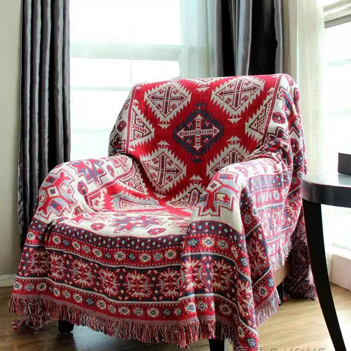 Κάλυμμα καναπέ, μινιμαλιστικό στυλ τύπου μαξιλαριού, βαμβακερό, κατάλληλο για όλους τους καναπέδες, μοτίβα ρίγες/πλέγμα/λουλούδια