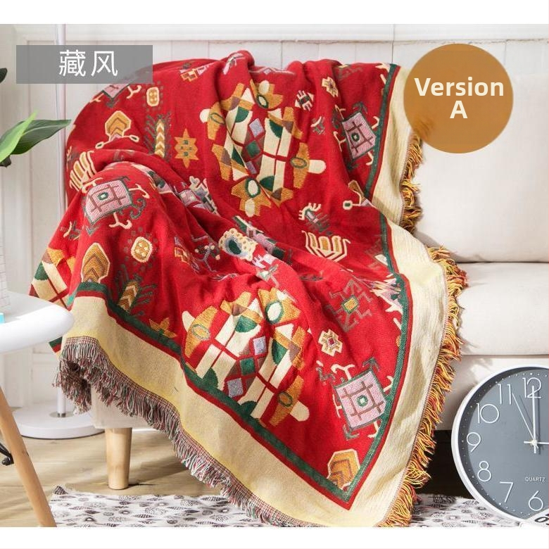 Κάλυμμα καναπέ, μινιμαλιστικό στυλ τύπου μαξιλαριού, βαμβακερό, κατάλληλο για όλους τους καναπέδες, μοτίβα ρίγες/πλέγμα/λουλούδια