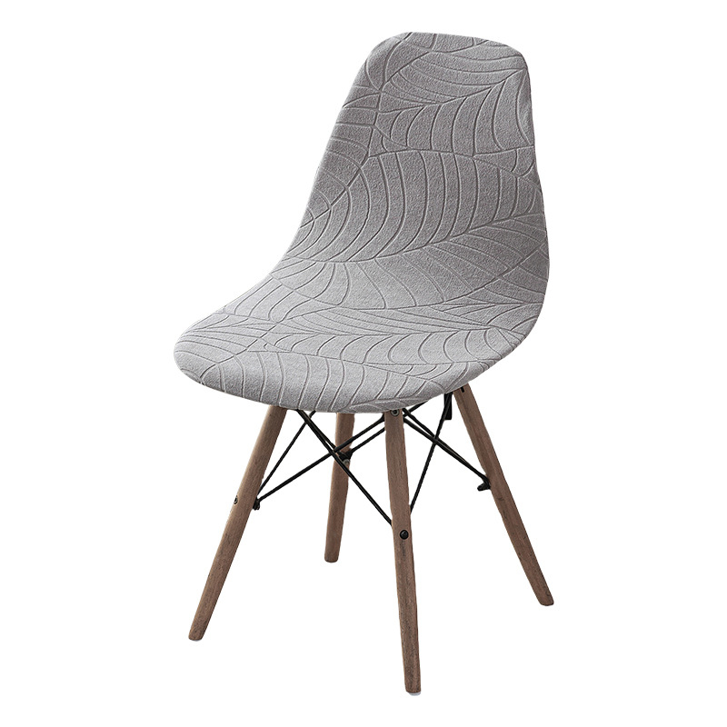 Κάλυμμα μαξιλαριού καρέκλας με μοτίβο φύλλων τζακάρντ, πολυεστερική ίνα, ορθογώνιο σχήμα, μοντέρνο στυλ, διακοσμητικός σκοπός