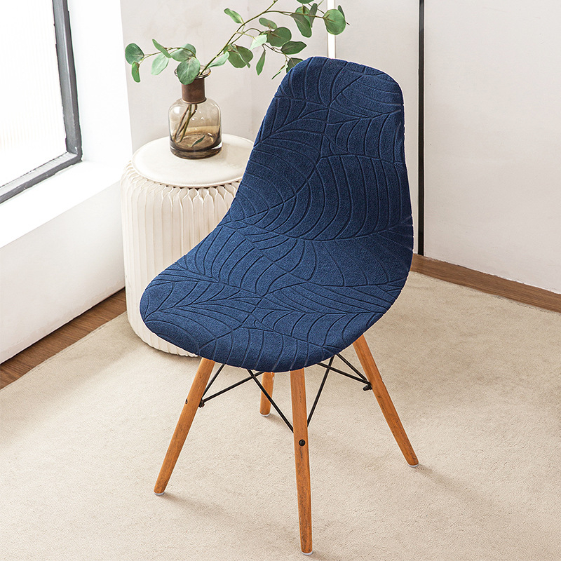 Κάλυμμα μαξιλαριού καρέκλας με μοτίβο φύλλων τζακάρντ, πολυεστερική ίνα, ορθογώνιο σχήμα, μοντέρνο στυλ, διακοσμητικός σκοπός