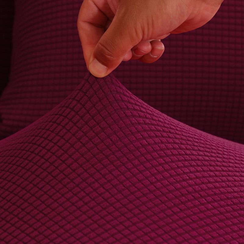 Husă elastică lungă pentru scaune, pătrată, culoare solidă, rezistentă la temperaturi înalte, de marcă Unique