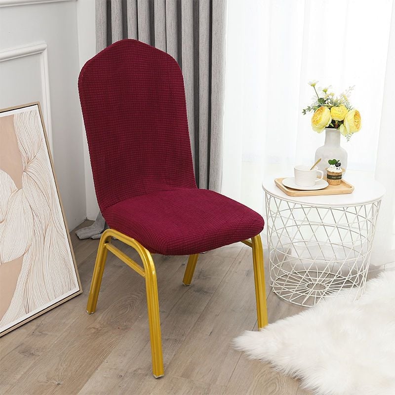 Kõverdatud söögitoa tooli kate, hotellistiil (Bränd: other; Materjal: Other; Kategooria: Tooli kate; Stiil: Hotell)