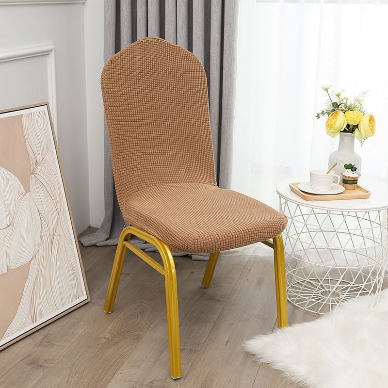 Kõverdatud söögitoa tooli kate, hotellistiil (Bränd: other; Materjal: Other; Kategooria: Tooli kate; Stiil: Hotell)