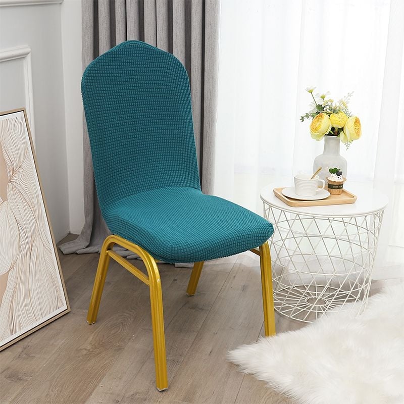 Kõverdatud söögitoa tooli kate, hotellistiil (Bränd: other; Materjal: Other; Kategooria: Tooli kate; Stiil: Hotell)