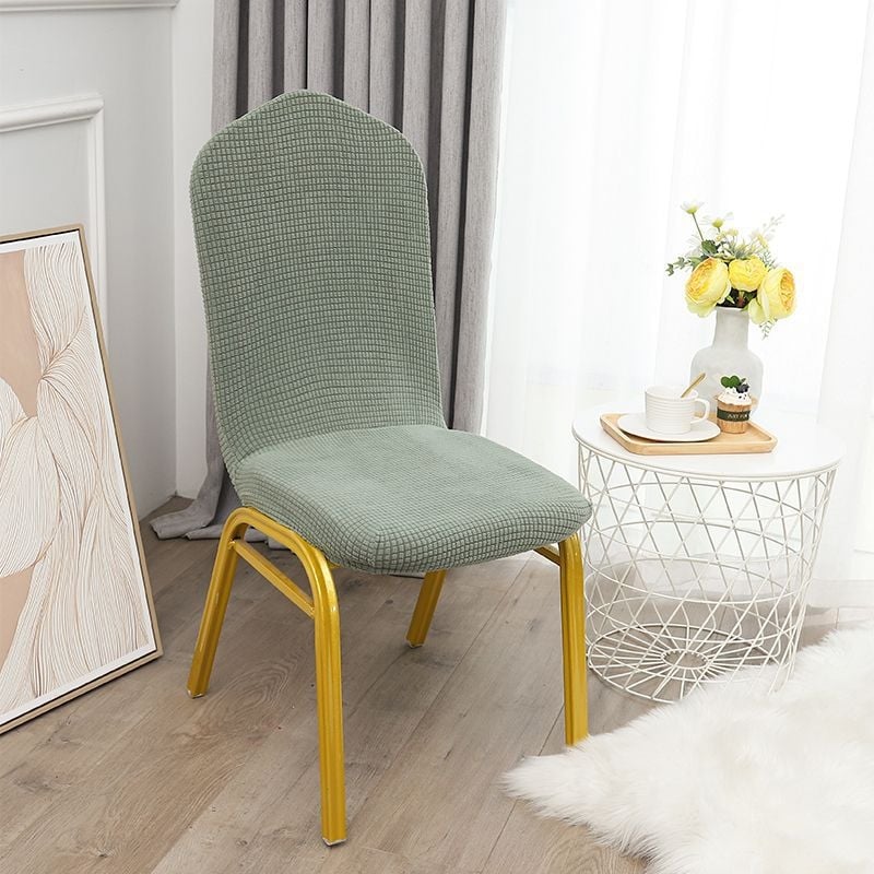 Kõverdatud söögitoa tooli kate, hotellistiil (Bränd: other; Materjal: Other; Kategooria: Tooli kate; Stiil: Hotell)