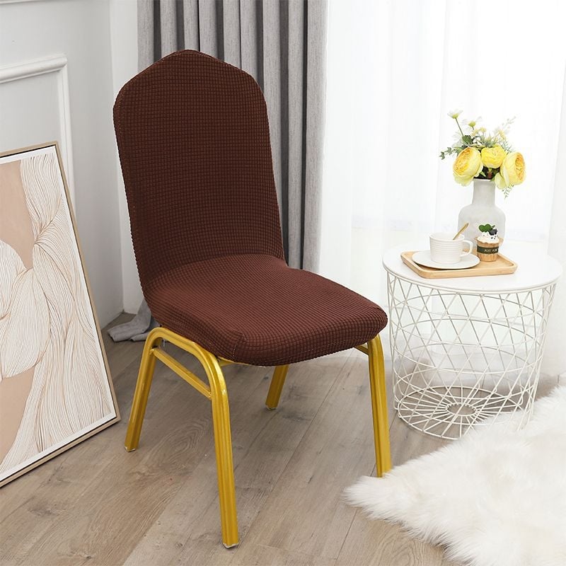 Kõverdatud söögitoa tooli kate, hotellistiil (Bränd: other; Materjal: Other; Kategooria: Tooli kate; Stiil: Hotell)