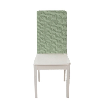 Set navlaka za naslon i sjedalo stolca s jacquard kariranim uzorkom, nordijski stil, protuklizno