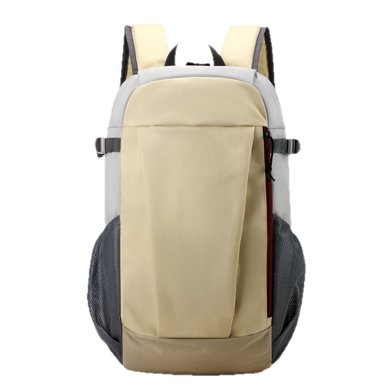 Unisex nylon ruksak za planinarenje, hodanje i jahanje — jednobojni uzorak, poliester podstava, nosivi sustav s zračnim jastukom