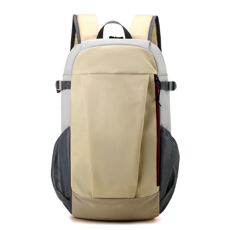 Unisex nylon ruksak za planinarenje, hodanje i jahanje — jednobojni uzorak, poliester podstava, nosivi sustav s zračnim jastukom