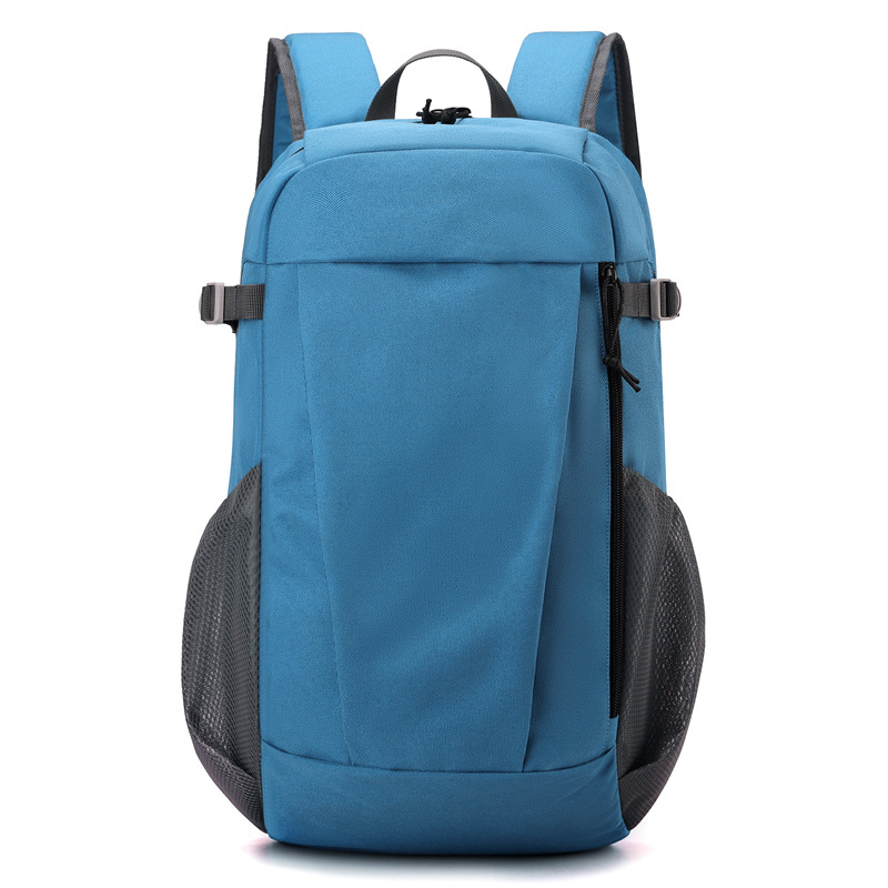 Unisex nylon ruksak za planinarenje, hodanje i jahanje — jednobojni uzorak, poliester podstava, nosivi sustav s zračnim jastukom