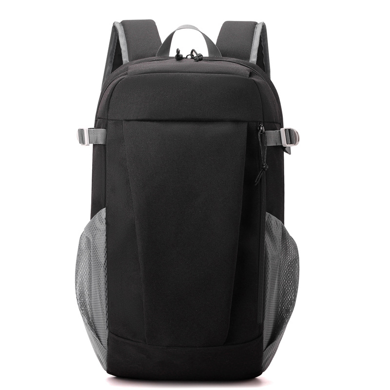 Unisex nylon ruksak za planinarenje, hodanje i jahanje — jednobojni uzorak, poliester podstava, nosivi sustav s zračnim jastukom