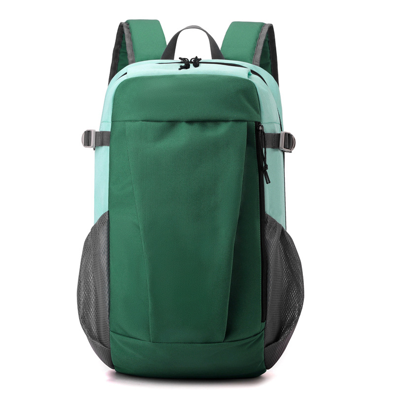 Unisex nylon ruksak za planinarenje, hodanje i jahanje — jednobojni uzorak, poliester podstava, nosivi sustav s zračnim jastukom