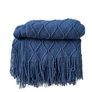 Plava luksuzna deka za hotele i hostele, jednostavan i modern stil (Kod Fs75675995674998; Marka Other; Tip deke: Drugo; Materijal: Drugo; Segment posteljine: Ostale deke i fleece deke)