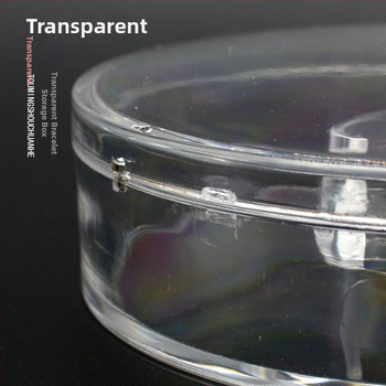 Cutie acrilică octogonală pentru bijuterii, ambalare brățări – cutie de expoziție sigilată, pungă de ambalare inclusă, material compozit, ambalare bijuterii