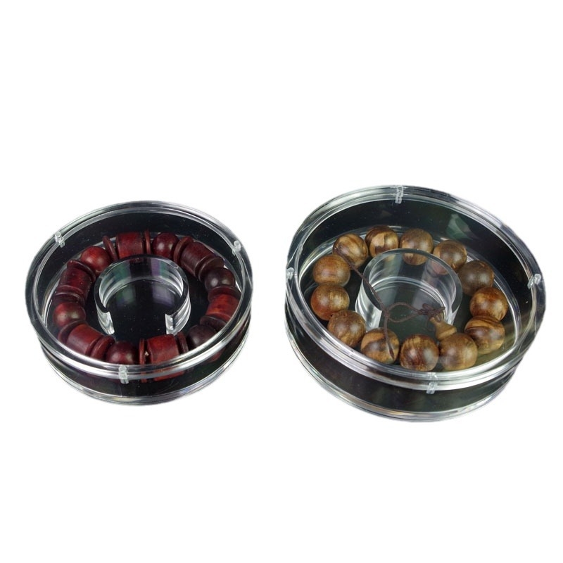 Cutie acrilică octogonală pentru bijuterii, ambalare brățări – cutie de expoziție sigilată, pungă de ambalare inclusă, material compozit, ambalare bijuterii