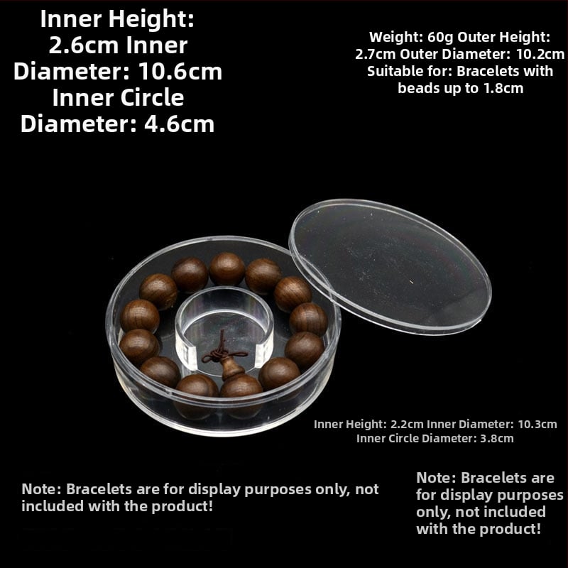 Cutie acrilică octogonală pentru bijuterii, ambalare brățări – cutie de expoziție sigilată, pungă de ambalare inclusă, material compozit, ambalare bijuterii