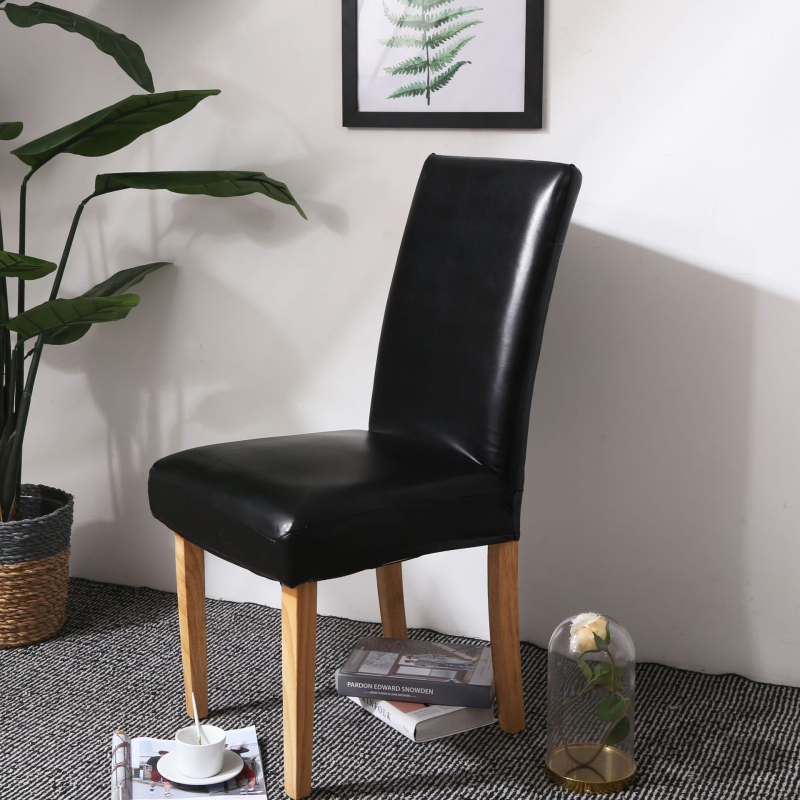 PU bőr étkezőszék huzat, vízálló, csúszásmentes, kopásálló, rugalmas