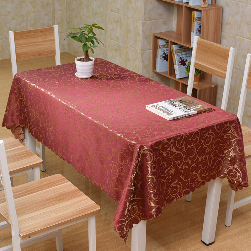 Pravokutni jacquard stolnjak za hotele i restorane, moderan minimalistički dizajn, poliester, otporan na prašinu i dekorativni pokrivač stola