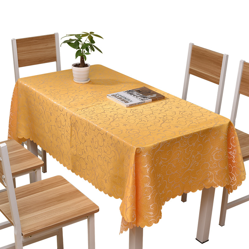 Pravokutni jacquard stolnjak za hotele i restorane, moderan minimalistički dizajn, poliester, otporan na prašinu i dekorativni pokrivač stola